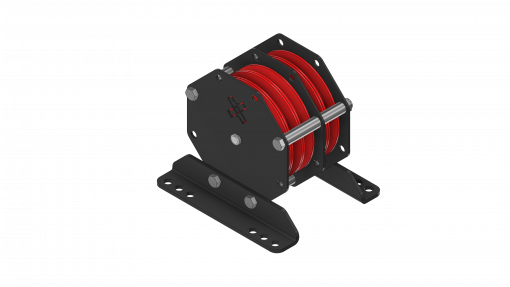 Pulley 5-way 300kg, complete with brackets (Ø125/150mm)