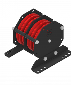 Pulley 6-way 300kg, complete with brackets (Ø125/150mm)
