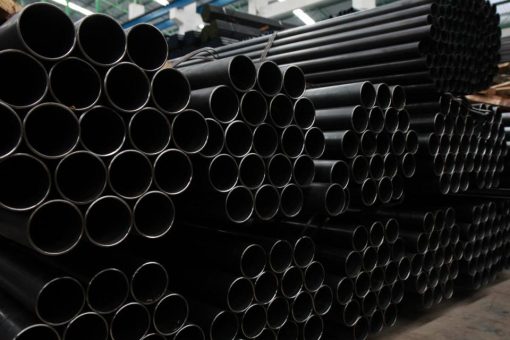 Steel pipe, powder coated black, 50x3x6000mm