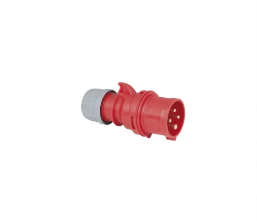 CEE connector quick-fix 4p. 400V RED male