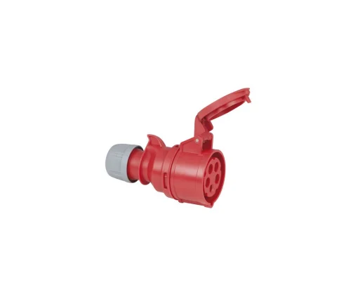 CEE connector 5p. 400V/16A RED female