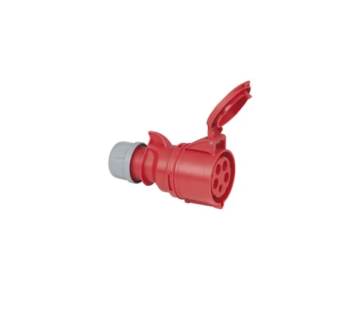 CEE connector 5p. 400V/32A RED female