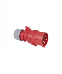 CEE connector 5p. 400V/32A RED male