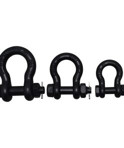 Shackle safety pin bow 4.75 ton, black, C1