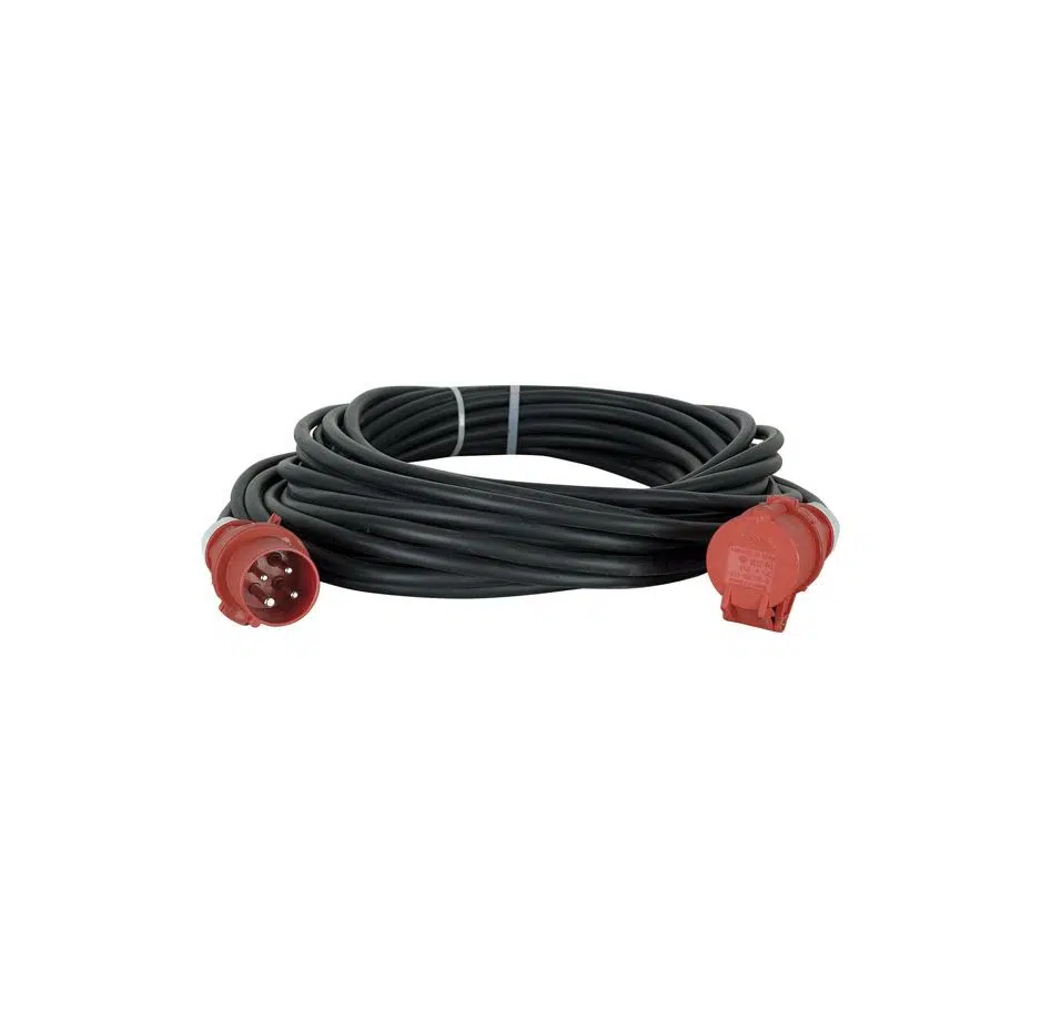 Motor power cable, 4x1,5mm² with RED 4p. CEE connectors 400V (different lengths)