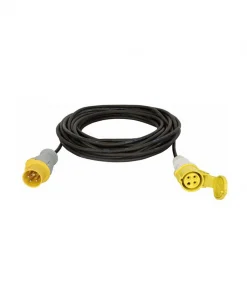 Motor power cable, 4x1,5mm² with YELLOW 4p. CEE connectors 110V (different lengths)