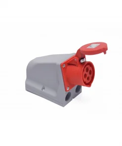 CEE wall socket 4p. 400V RED Female