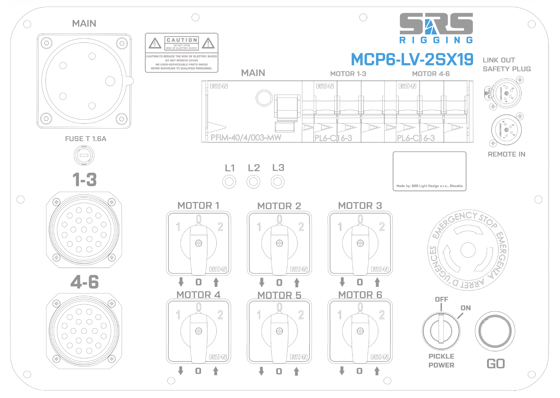 MCP6-LV, Low Voltage Analog Case Motor Controller (6ch, different connectors) - Image 3
