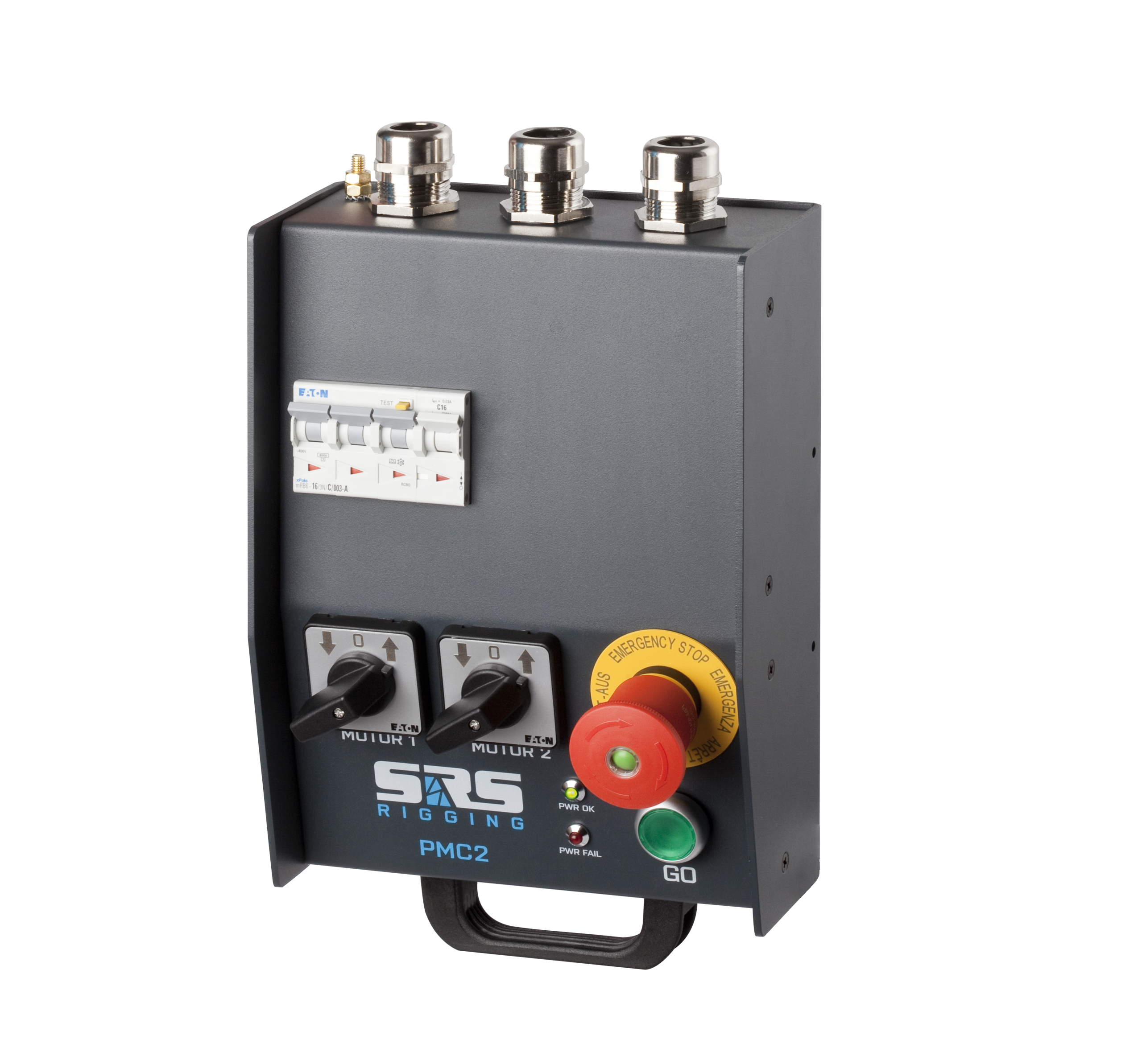 PMC2-LV-CEE, Low Voltage Analog Motor Controller, handheld/wall-mounted, 2 ch, 2x CEE