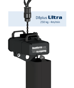 CHAINMASTER  D8Plus Ultra 250 kg, direct controlled, ready-to-use with customer specified chain, sold in pairs (2 pieces)
