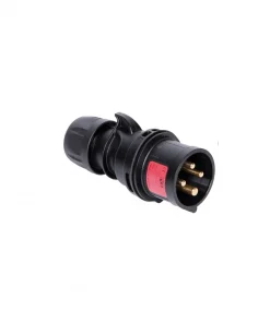 CEE connector quickfix 4p 6h. 400V BLACK/red Male