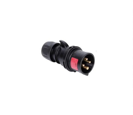 CEE connector quickfix 4p 6h. 400V BLACK/red Male