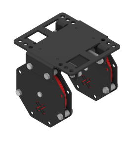 FlexBeam Double Drop Pulley, for 100-140mm beam