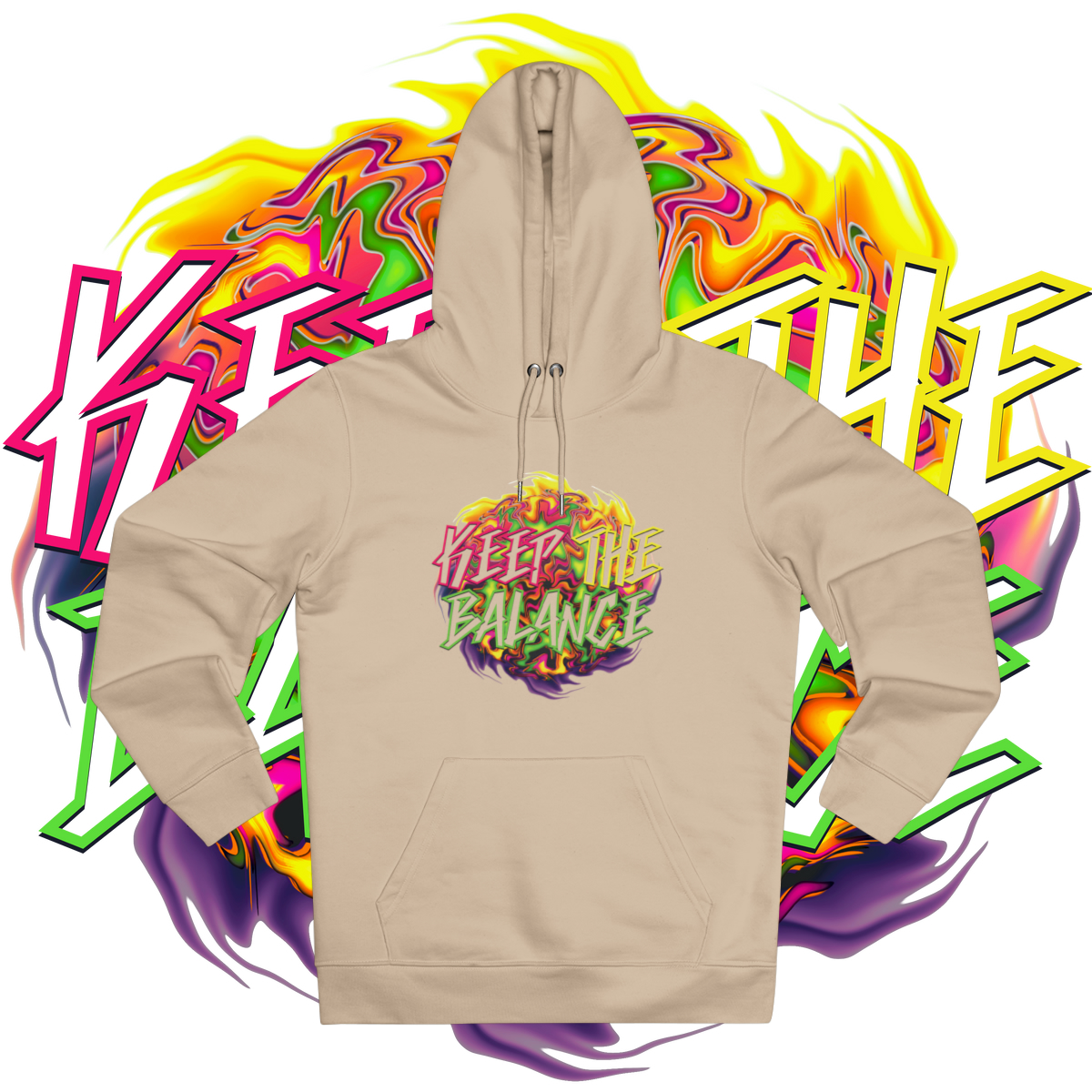 Keep The Balance - Hoodie Earthy Colors