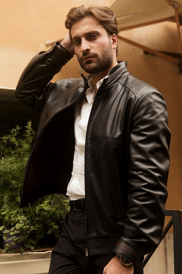 Carlos leather jacket - Punto Pelle
