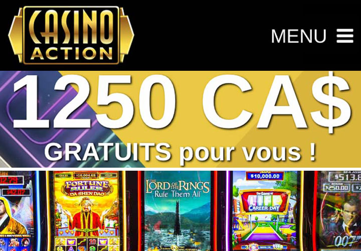 Le site Casino Action et ses machines à sous rentables
