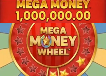 Jackpot 1 million à gagner sur Mega Money Wheel