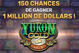 Yukon Gold Casino 150 tours gratuits