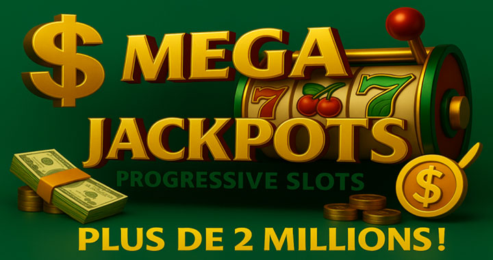 Mega Jackpots : Machines à sous Progressives au Canada