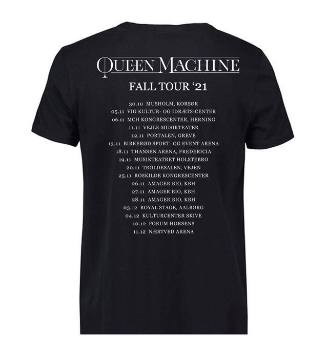 skarpt vagt Forskelsbehandling T-shirt – Fall Tour 21 - Queen Machine