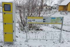 Verschließbare Ladestation am Gästehaus Graureiher in Nehringen