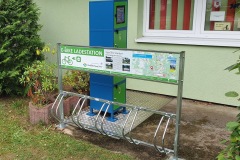 Verschließbare E-Bike Ladestation am Campingplatz am-Labussee