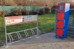 Verschließbare E-Bike Ladestation am ÖKUTZ in Pasewalk