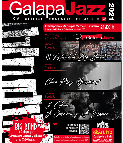 Vuelve el Festival Galapajazz en una edición totalmente segura y con un  formato más íntimo – Radio Madrid Sierra