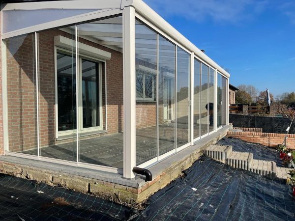 veranda glazen schuifwand