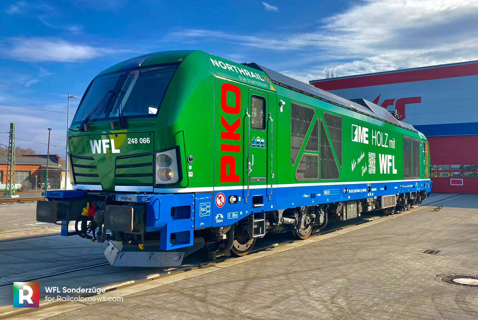 design] Northrail 248 066 in green for Wedler Franz Logistics 