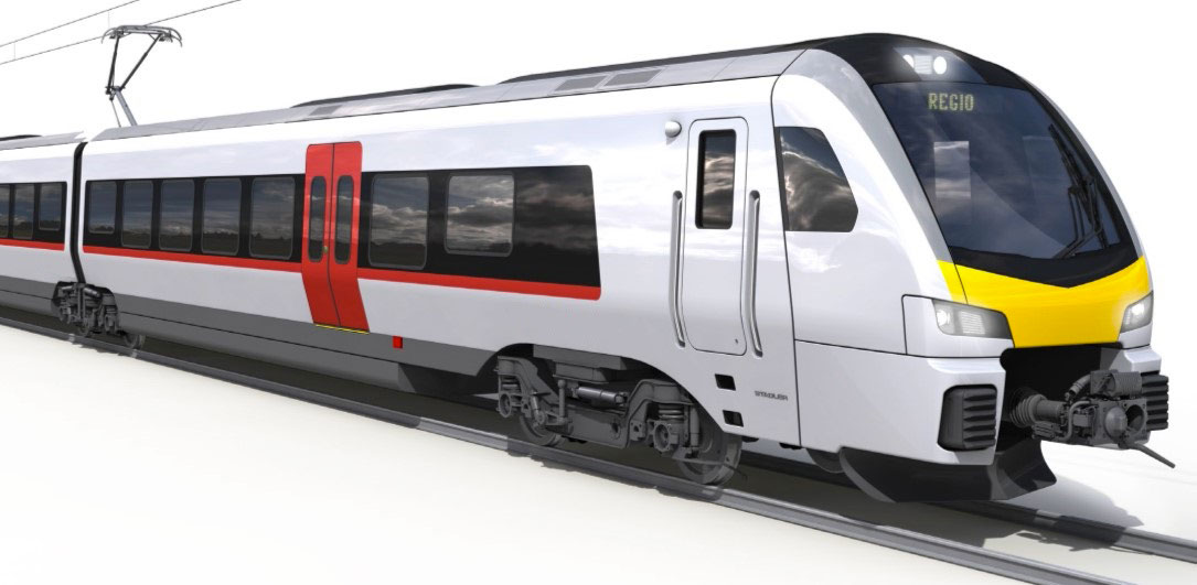 Stadler Rail FLIRT UK bi-mode train for regional services