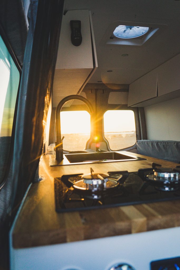 A van kitchen