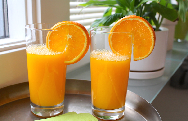 Friskpresset appelsinjuice