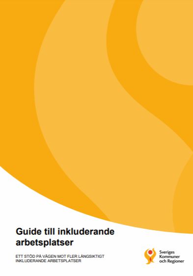 Framsidan av rapporten Guide till inkluderande arbetsplatser