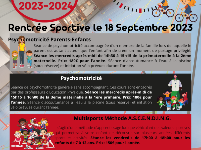 Rentrée sportive