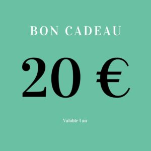 Bon cadeau 20 euros