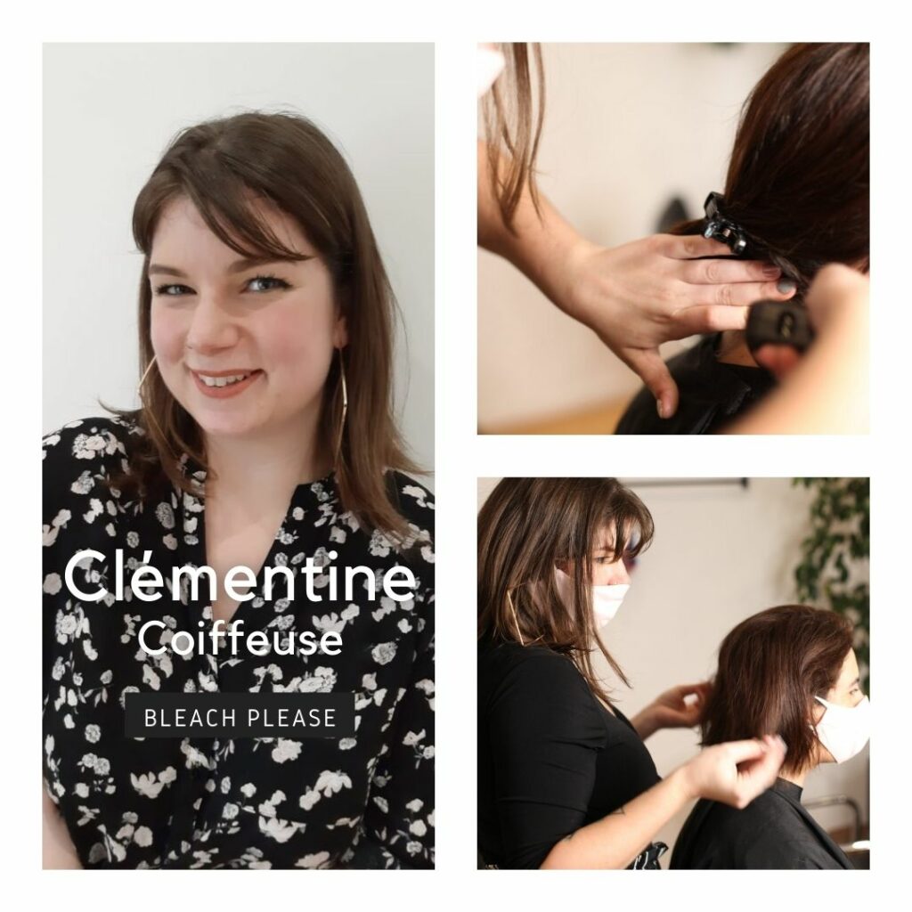 Clémentine coiffeuse dans le salon coworking RCOOP - hairdresser - Bleach please - Ixelles