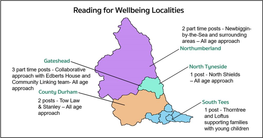 Reading for Wellbeing - Phase 1 map