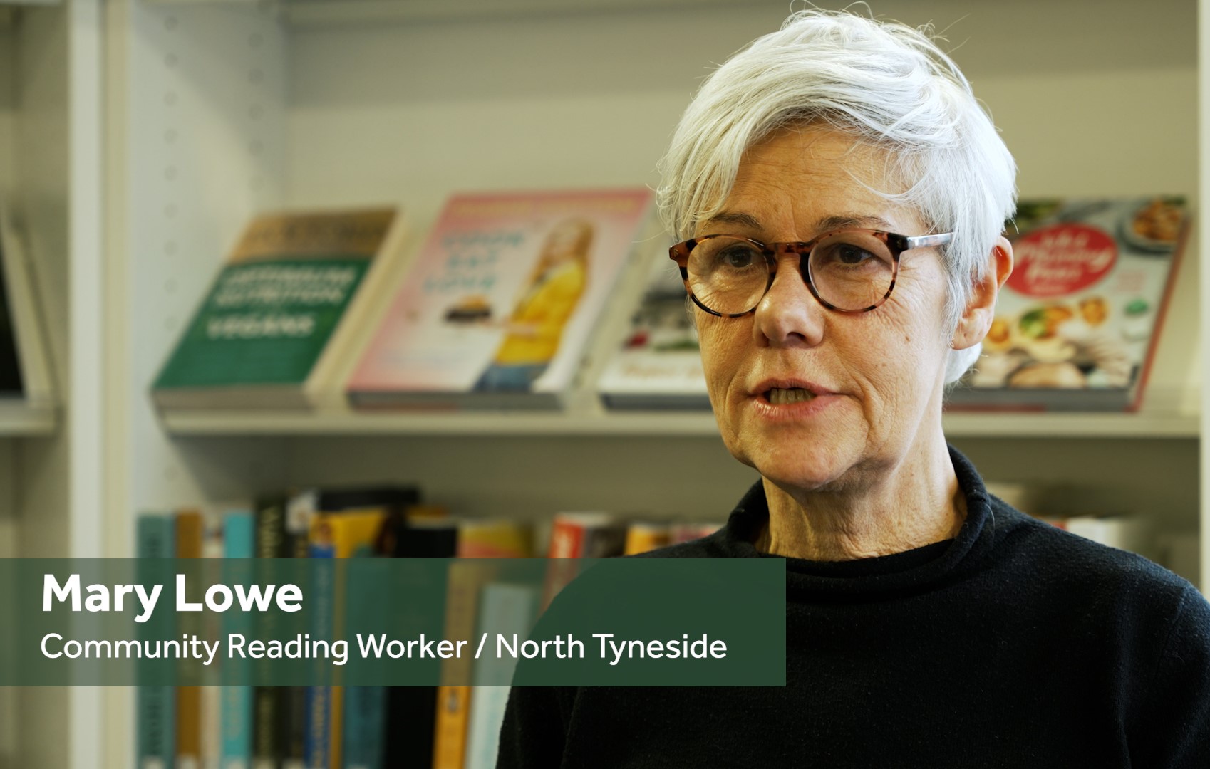 Mary Lowe, Reading for Wellbeing Community Reading Worker, North Tyneside