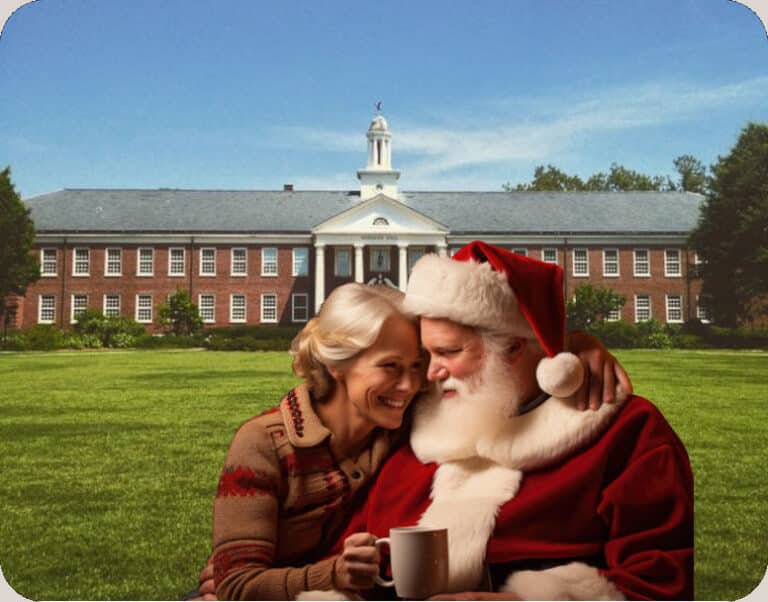 The generous Santa Claus as an illustration of the similarly generous trait The First Unified Theory attributes to nature.