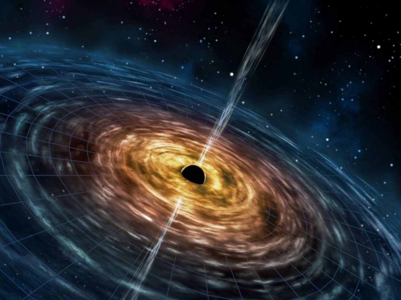 I lampi di raggi gamma emessi dai buchi neri in formazione potrebbero generare zone a "tempo inverso"