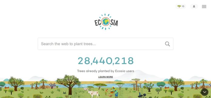 Ecosia: con un click pianti un albero