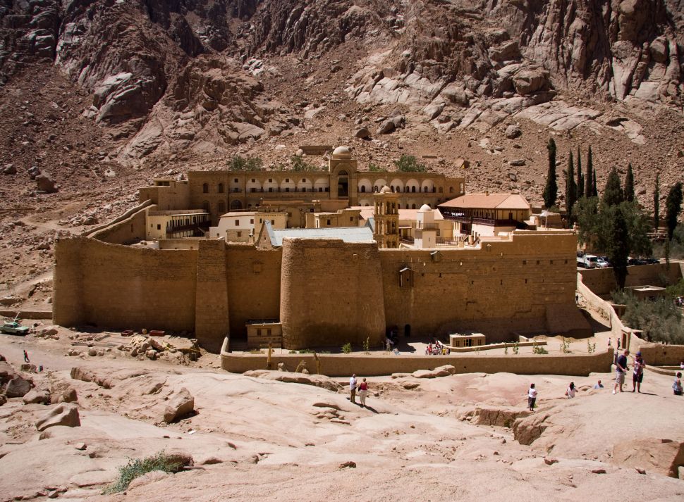 Monastero di Santa Caterina nel Sinai, il monastero del VI secolo dove è stato ritrovato il frammento di mappa.(Credito immagine: Jon Sellers / Alamy Foto Stock)
