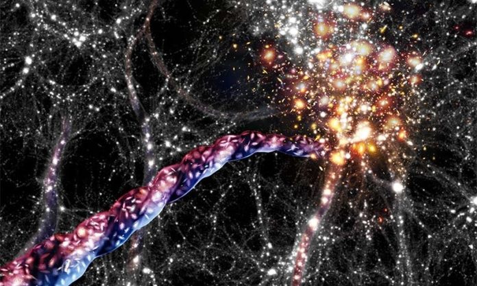 Crepe nel tessuto dell'universo: le stringhe comsiche