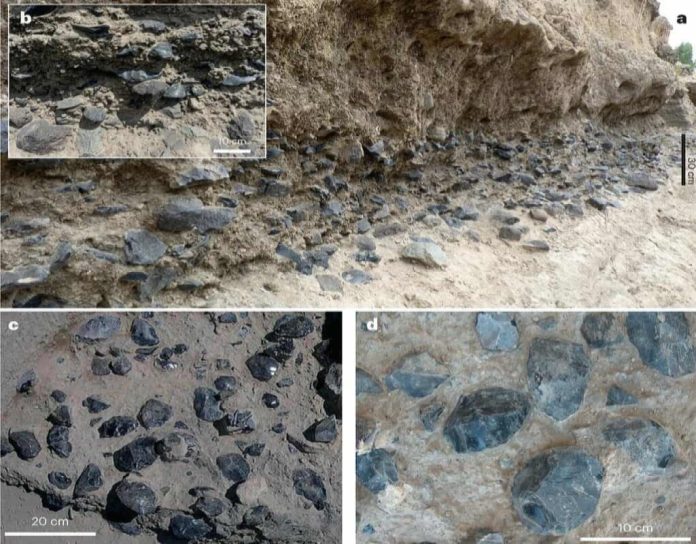 Trovate 600 asce in ossidiana di 1,2 milioni di anni