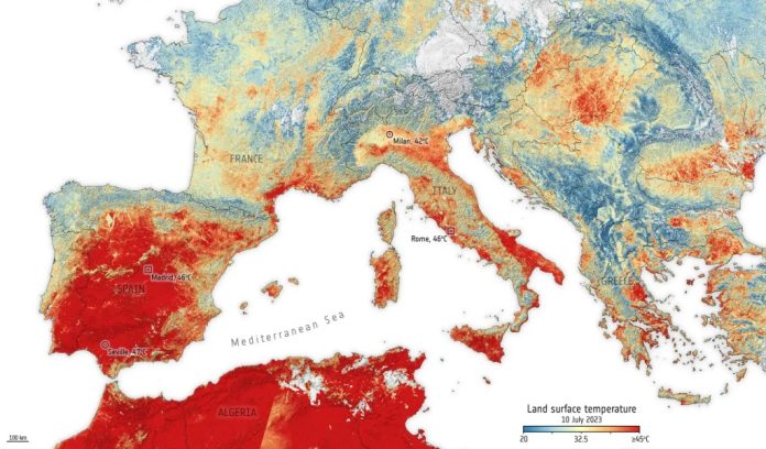 Ondata di caldo record in Europa e Italia