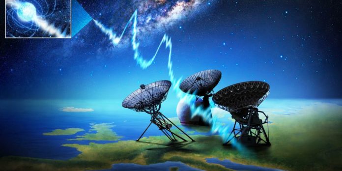 Un lontanissimo e potentissimo Fast Radio Burst (FRB) mette in difficoltà gli astronomi, lampi radio veloci