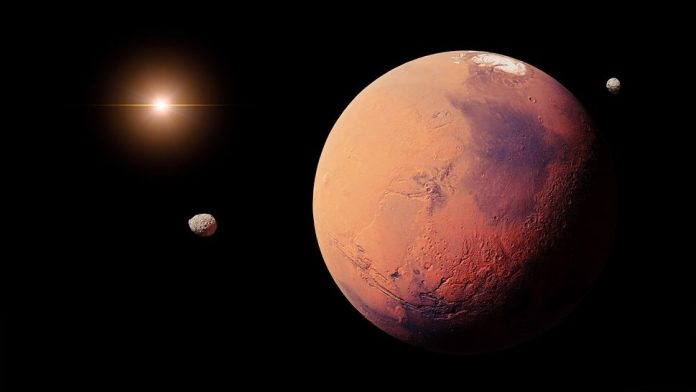 Marte, campioni incontaminati di Marte, acque sotterranee, Vulcano Noctis