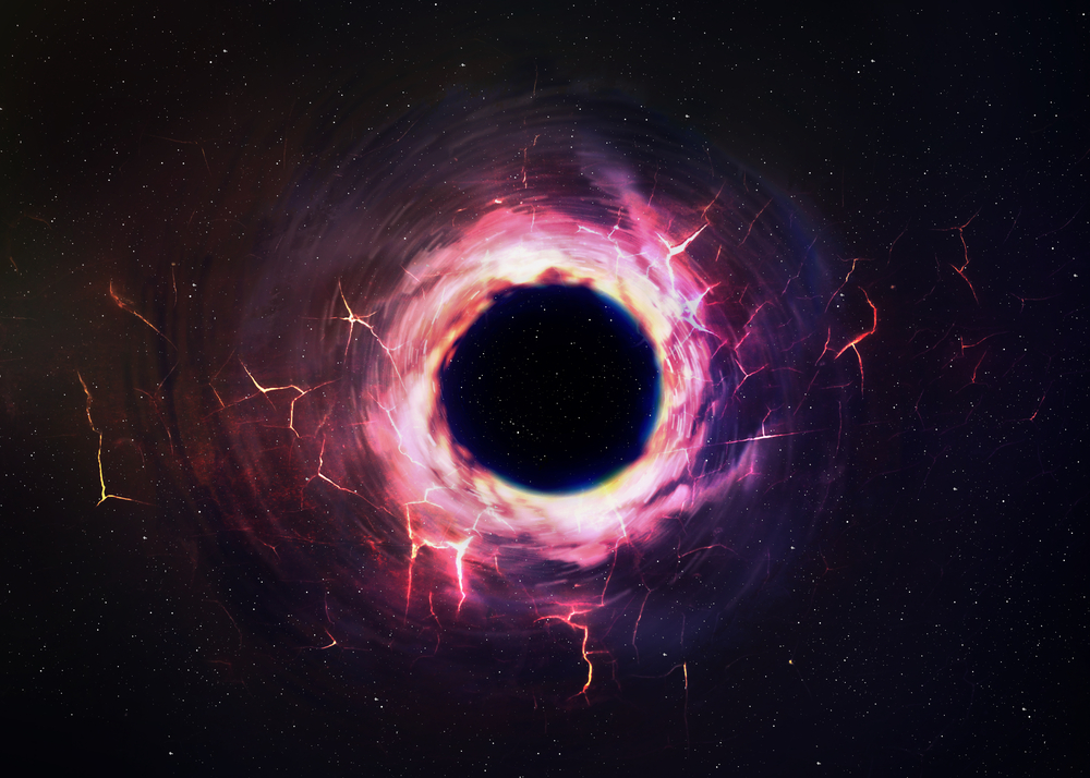 black hole in space elements of this image furnished by nasa 285461906
