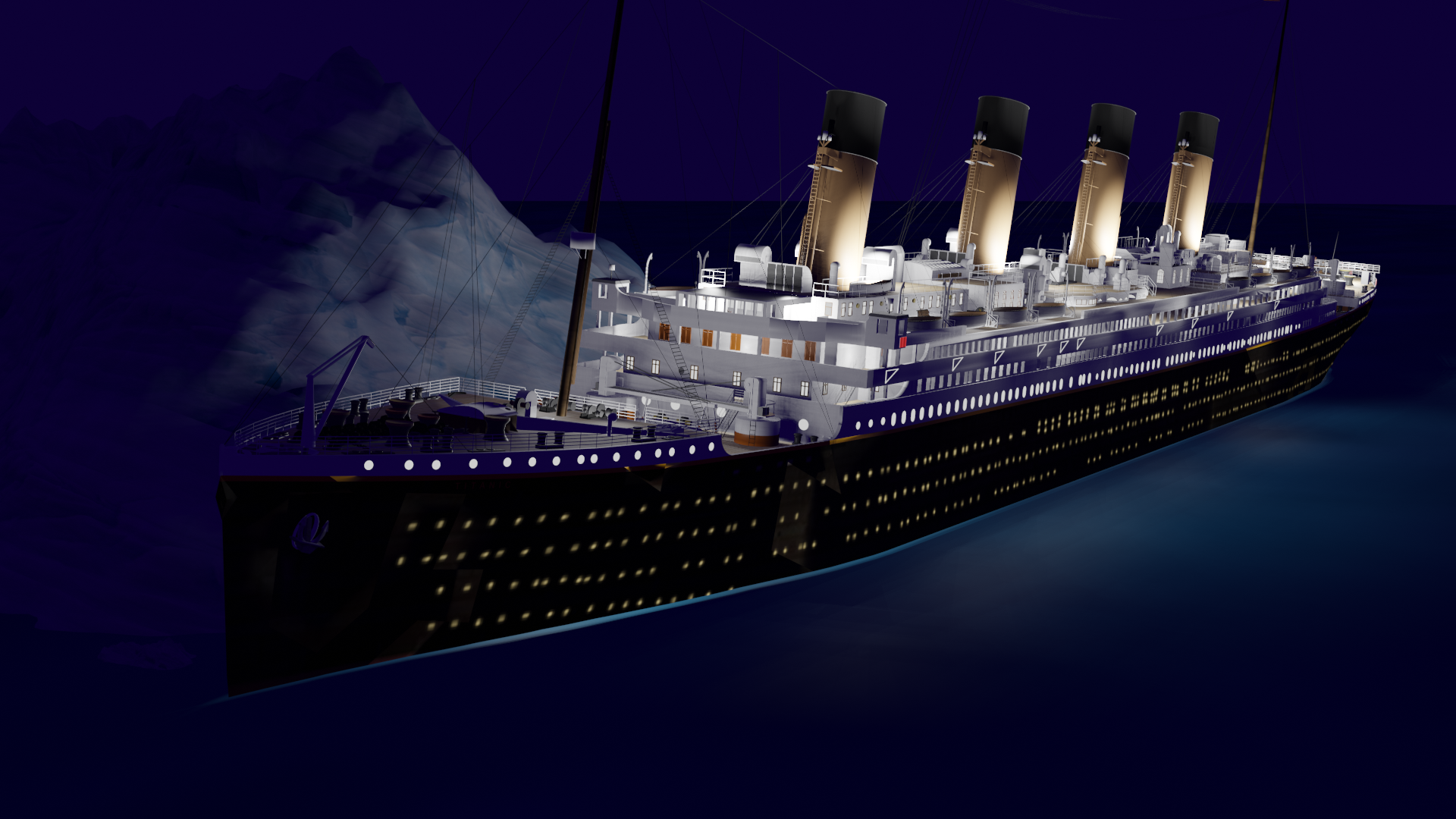 Foto dell'iceberg del Titanic